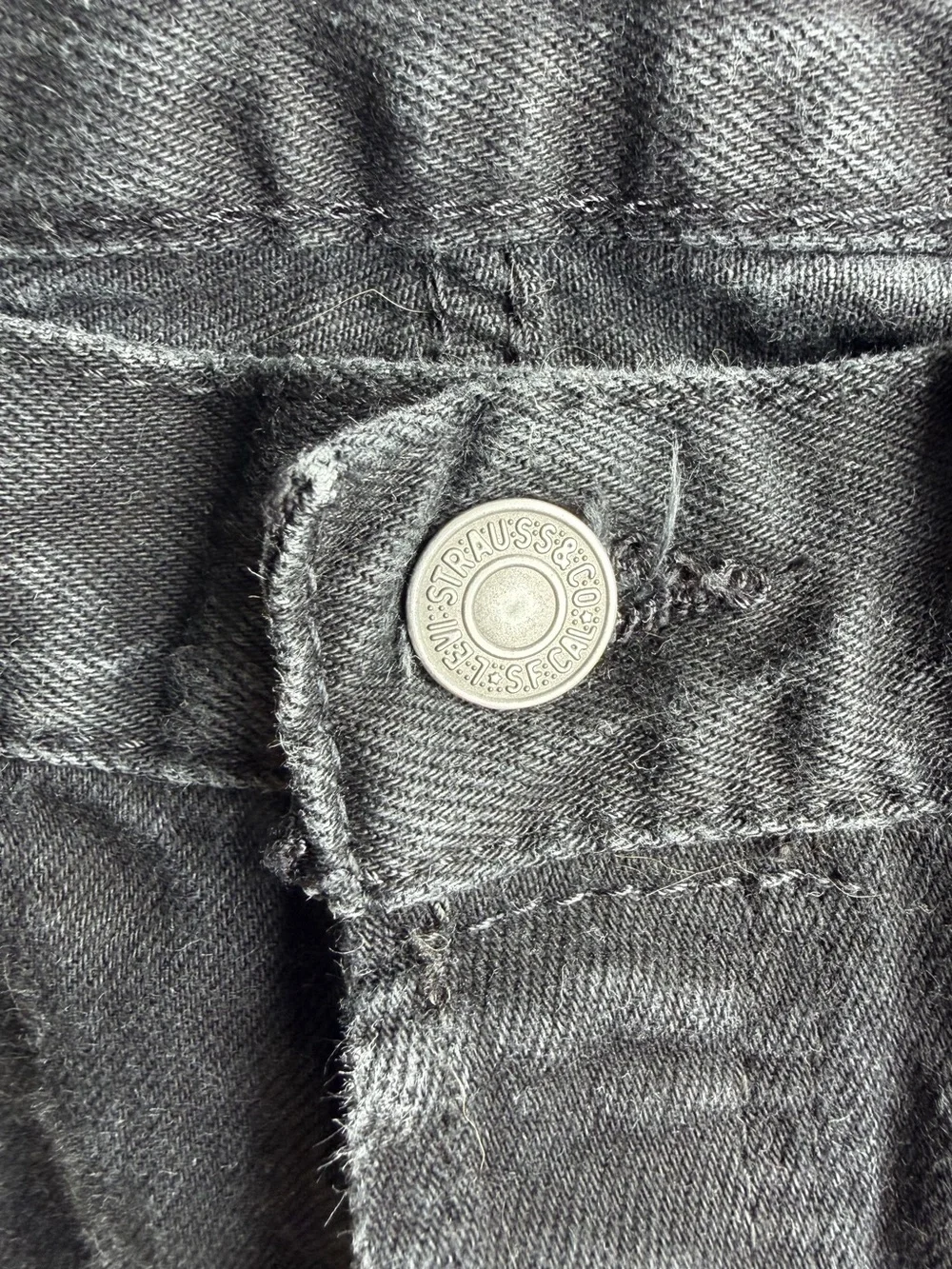 Levi's 501 Original Fit Straight Leg Black Jeans W30 L30
